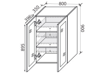 Верх 80В/900 2дв вітрина Зображення Верх 80В/900 2дв вітрина