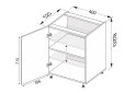 Зображення 2 - Низ 40Н/820 1дв Pro Blum Вінтаж / Vintage MiroMark