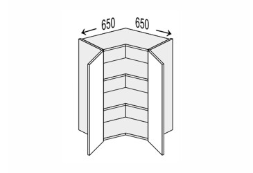 Верх Кут В 90°/720 2дв Pro Blum
