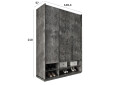 Изображение 3 - Шкаф Moreli Ramo / Рамо R-0005 3-дверный с полками 148,4 см, бетон тёмный