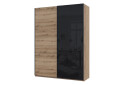 Шкаф-купе Doros G-Caiser / Джи-Кейзер 2-дверный со стеклом 180 см, дуб эвок / чёрный - Изображение 1 Изображение 1 - Шкаф-купе Doros G-Caiser / Джи-Кейзер 2-дверный со стеклом 180 см, дуб эвок / чёрный