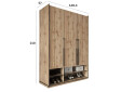Шкаф Moreli Ramo / Рамо R-0006 3-дверный со штангой и полками 148,4 см, дуб аппалачи - Изображение 3 Изображение 3 - Шкаф Moreli Ramo / Рамо R-0006 3-дверный со штангой и полками 148,4 см, дуб аппалачи