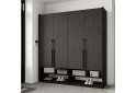 Шафа Moreli Ramo / Рамо R-0008 4-дверна зі штангами та полицями 196,8 см, венге - Зображення 2 Зображення 2 - Шафа Moreli Ramo / Рамо R-0008 4-дверна зі штангами та полицями 196,8 см, венге