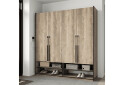 Шкаф Moreli Ramo / Рамо R-0008 4-дверный со штангами и полками 196,8 см, дуб гранж песочный - Изображение 2 Изображение 2 - Шкаф Moreli Ramo / Рамо R-0008 4-дверный со штангами и полками 196,8 см, дуб гранж песочный