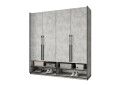 Шкаф Moreli Ramo / Рамо R-0008 4-дверный со штангами и полками 196,8 см, бетон - Изображение 1 Изображение 1 - Шкаф Moreli Ramo / Рамо R-0008 4-дверный со штангами и полками 196,8 см, бетон