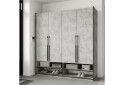Шафа Moreli Ramo / Рамо R-0009 4-дверна зі штангою зліва та полицями 196,8 см, бетон - Зображення 2 Зображення 2 - Шафа Moreli Ramo / Рамо R-0009 4-дверна зі штангою зліва та полицями 196,8 см, бетон