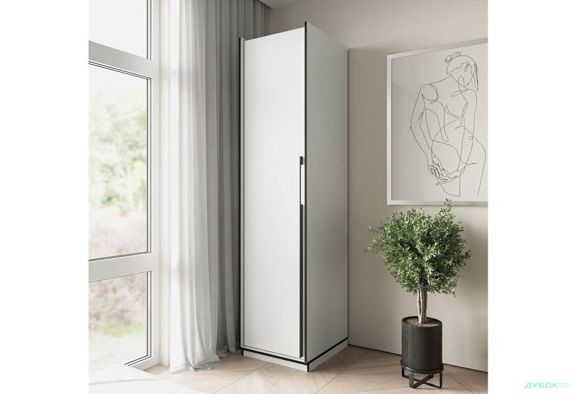 Пенал Moreli Ramo / Рамо R-0011 з полицями 51,8 см, білий - Зображення 2 Зображення 2 - Пенал Moreli Ramo / Рамо R-0011 з полицями 51,8 см, білий