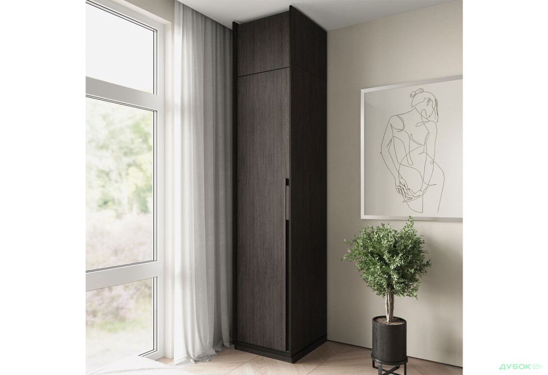 Зображення 2 - Антресоль Moreli Ramo / Рамо R-0021 1-дверна 51,8 см, венге