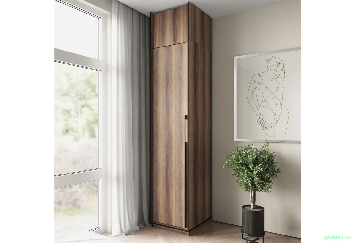 Изображение 2 - Антресоль Moreli Ramo / Рамо R-0021 1-дверная 51,8 см, дуб кверкус
