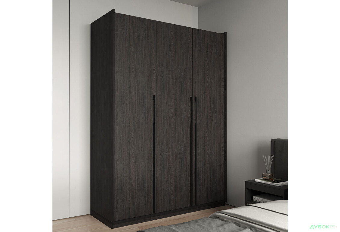 Шафа Moreli Ramo / Рамо R-0015 3-дверна з полицями 148,4 см, венге - Зображення 2 Зображення 2 - Шафа Moreli Ramo / Рамо R-0015 3-дверна з полицями 148,4 см, венге