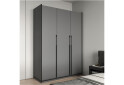 Шкаф Moreli Ramo / Рамо R-0015 3-дверный с полками 148,4 см, антрацит - Изображение 2 Изображение 2 - Шкаф Moreli Ramo / Рамо R-0015 3-дверный с полками 148,4 см, антрацит