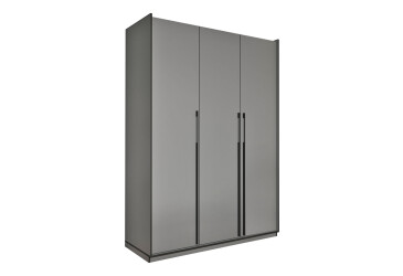 Шафа Moreli Ramo / Рамо R-0015 3-дверна з полицями 148,4 см, антрацит