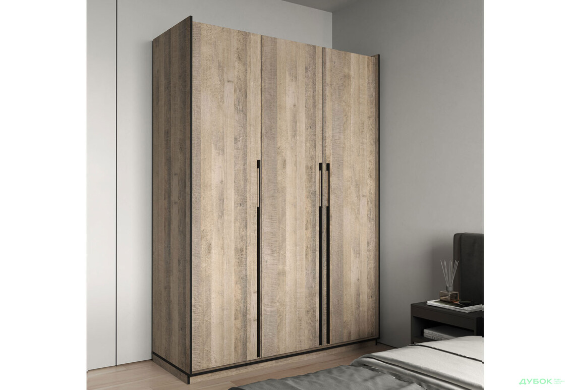 Шкаф Moreli Ramo / Рамо R-0015 3-дверный с полками 148,4 см, дуб гранж песочный - Изображение 2 Изображение 2 - Шкаф Moreli Ramo / Рамо R-0015 3-дверный с полками 148,4 см, дуб гранж песочный