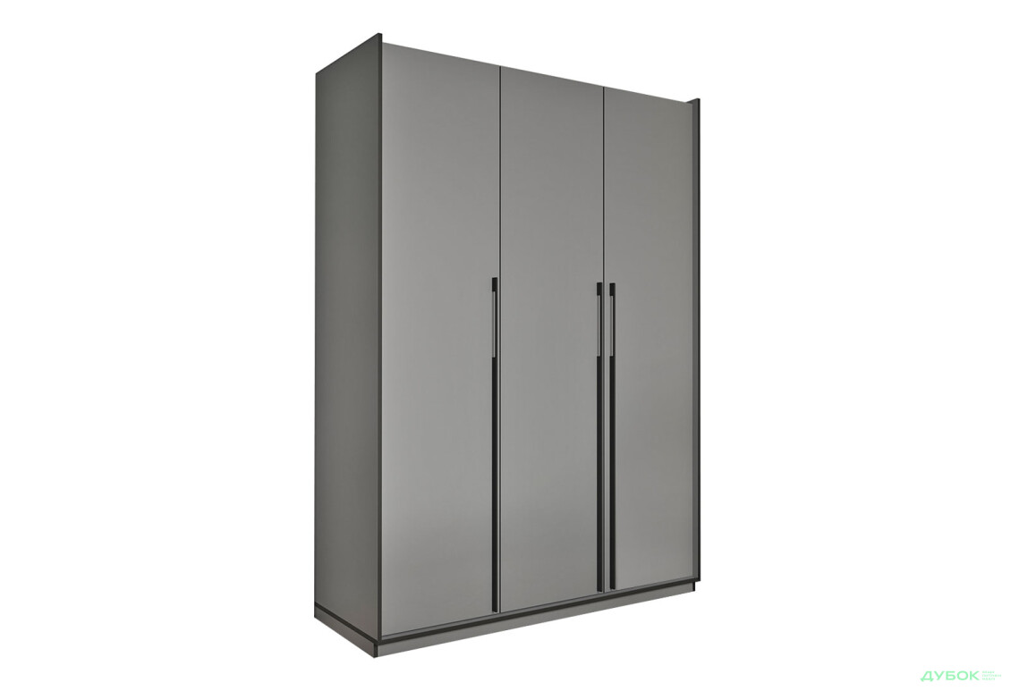 Шкаф Moreli Ramo / Рамо R-0016 3-дверный со штангой и полками 148,4 см, антрацит - Изображение 1 Изображение 1 - Шкаф Moreli Ramo / Рамо R-0016 3-дверный со штангой и полками 148,4 см, антрацит