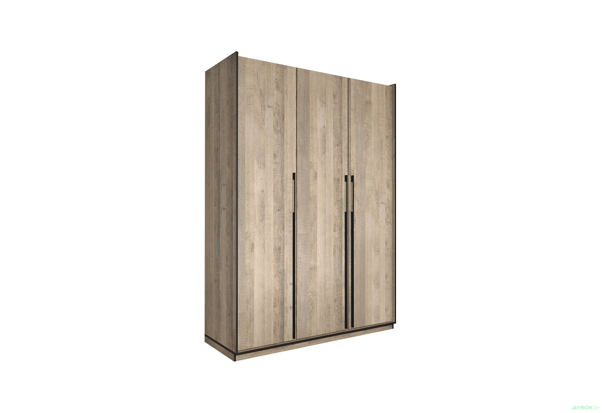 Шафа Moreli Ramo / Рамо R-0016 3-дверна зі штангою та полицями 148,4 см, дуб гранж пісочний - Зображення 1 Зображення 1 - Шафа Moreli Ramo / Рамо R-0016 3-дверна зі штангою та полицями 148,4 см, дуб гранж пісочний