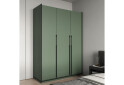 Шафа Moreli Ramo / Рамо R-0016 3-дверна зі штангою та полицями 148,4 см, зелений димчастий - Зображення 2 Зображення 2 - Шафа Moreli Ramo / Рамо R-0016 3-дверна зі штангою та полицями 148,4 см, зелений димчастий