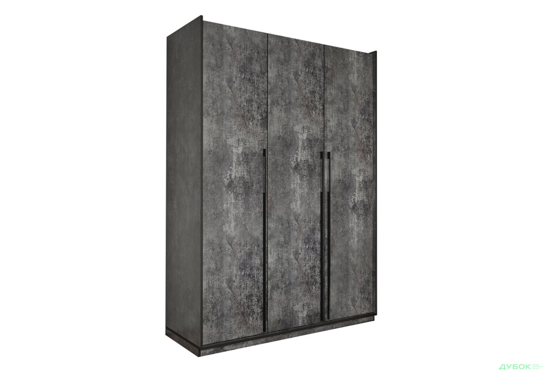 Шкаф Moreli Ramo / Рамо R-0016 3-дверный со штангой и полками 148,4 см, бетон тёмный - Изображение 1 Изображение 1 - Шкаф Moreli Ramo / Рамо R-0016 3-дверный со штангой и полками 148,4 см, бетон тёмный