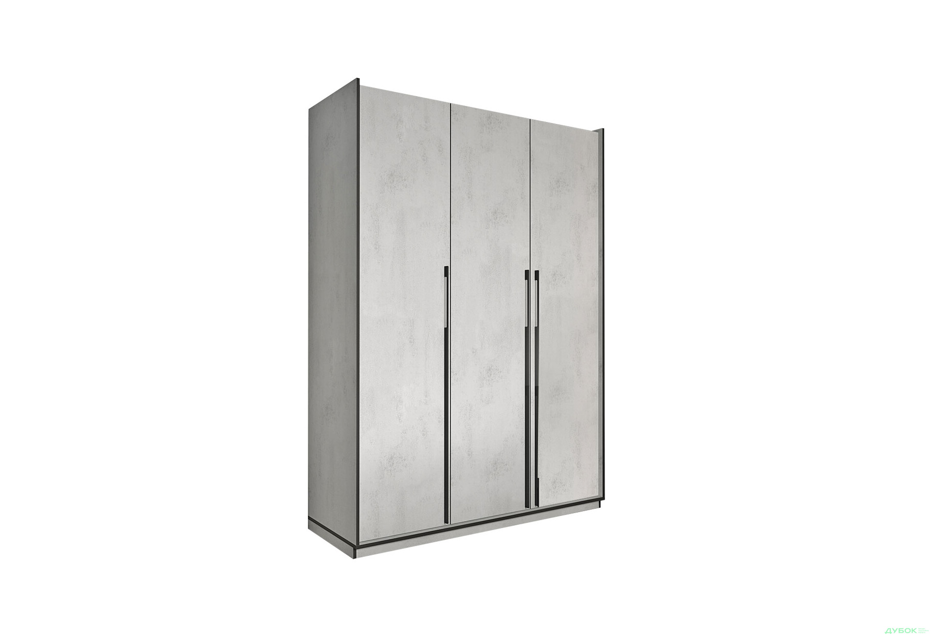 Шкаф Moreli Ramo / Рамо R-0016 3-дверный со штангой и полками 148,4 см, бетон тефра - Изображение 1 Изображение 1 - Шкаф Moreli Ramo / Рамо R-0016 3-дверный со штангой и полками 148,4 см, бетон тефра