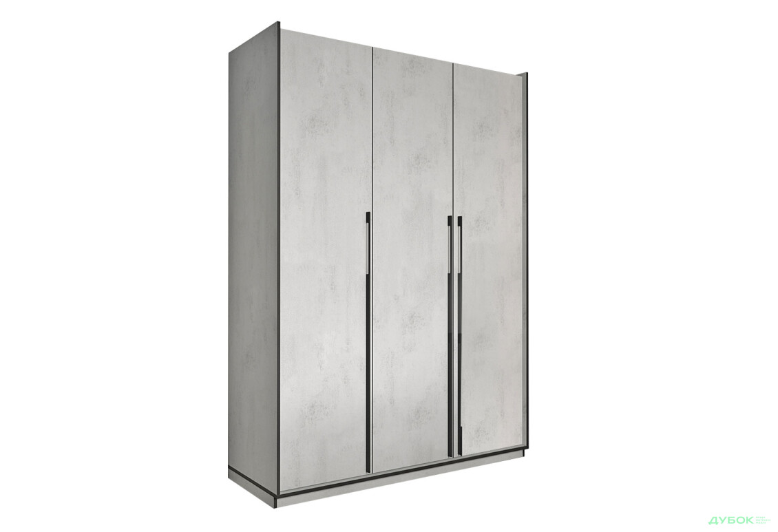 Шкаф Moreli Ramo / Рамо R-0016 3-дверный со штангой и полками 148,4 см, бетон тефра - Изображение 1 Изображение 1 - Шкаф Moreli Ramo / Рамо R-0016 3-дверный со штангой и полками 148,4 см, бетон тефра