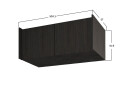 Зображення 3 - Антресоль Moreli Ramo / Рамо R-0022 2-дверна 100,1 см, венге