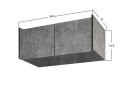Зображення 3 - Антресоль Moreli Ramo / Рамо R-0022 2-дверна 100,1 см, бетон