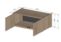 Зображення 4 - Антресоль Moreli Ramo / Рамо R-0022 2-дверна 100,1 см, бетон тефра