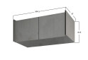 Зображення 3 - Антресоль Moreli Ramo / Рамо R-0022 2-дверна 100,1 см, бетон тефра