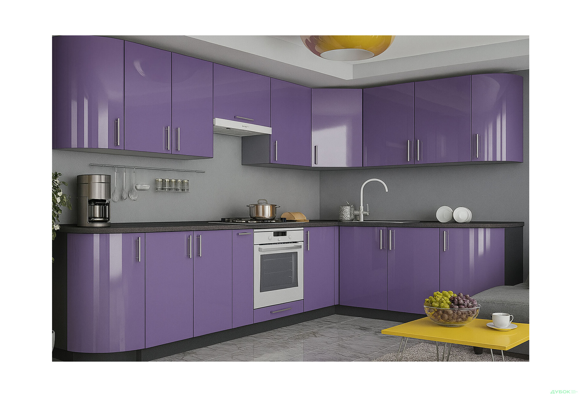 Кухня кутова VIP-master Колор-міх / Color-mix 250х150 см - Зображення 1 Зображення 1 - Кухня кутова VIP-master Колор-міх / Color-mix 250х150 см