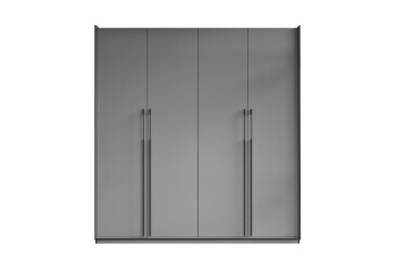 Шафа Moreli Ramo / Рамо R-0018 4-дверна зі штангами і полицями 196,8 см, антрацит