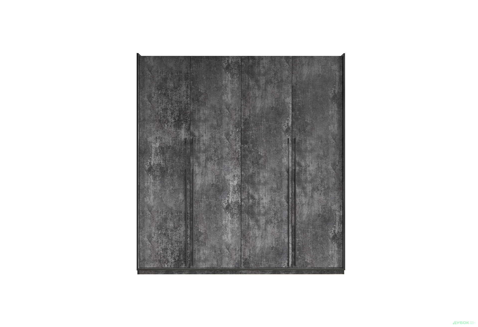 Шафа Moreli Ramo / Рамо R-0018 4-дверна зі штангами і полицями 196,8 см, бетон темний - Зображення 1 Зображення 1 - Шафа Moreli Ramo / Рамо R-0018 4-дверна зі штангами і полицями 196,8 см, бетон темний