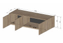 Изображение 4 - Антресоль Moreli Ramo / Рамо R-0023 3-дверная 148,4 см, дуб сонома