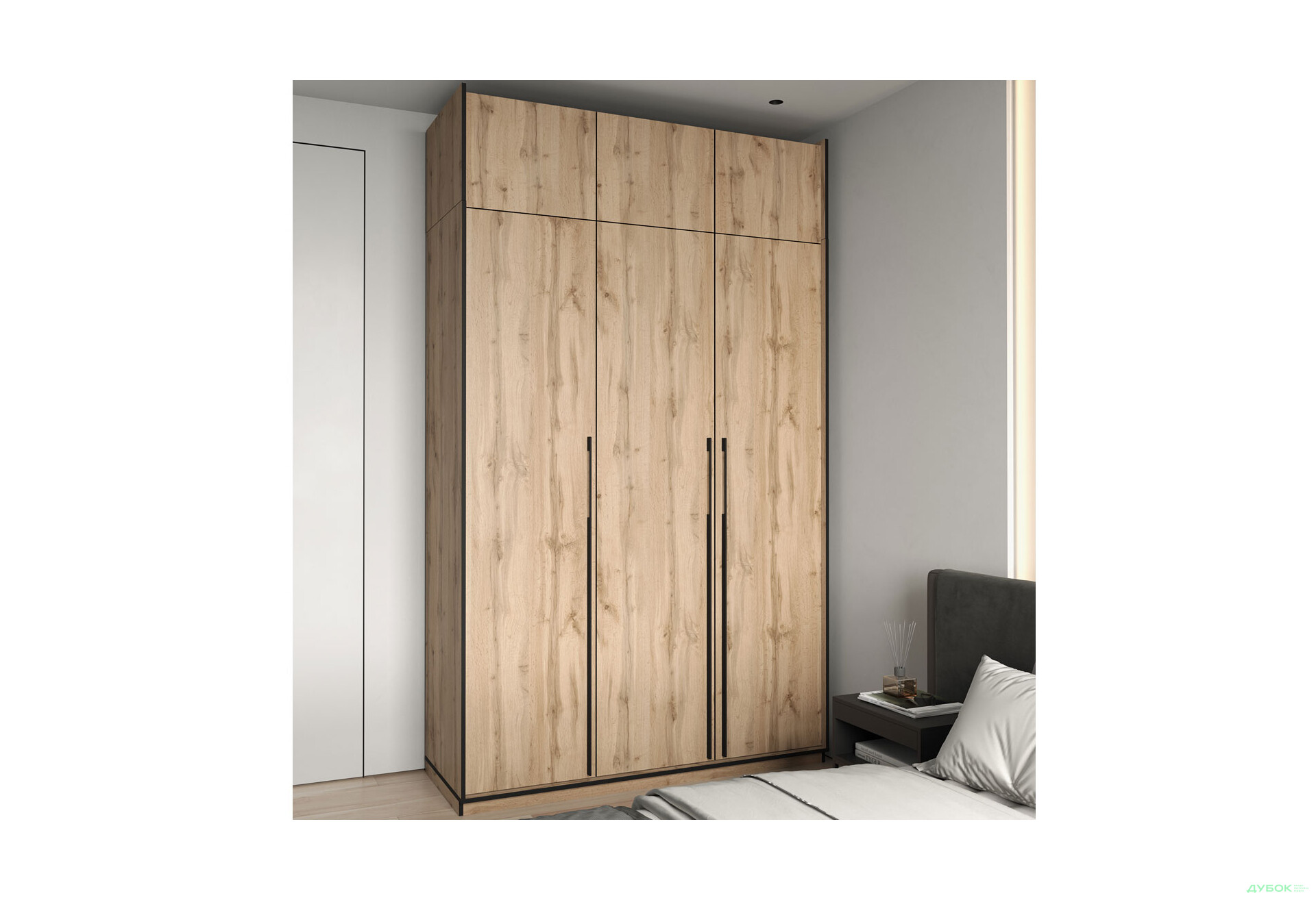 Антресоль Moreli Ramo / Рамо R-0023 3-дверная 148,4 см, дуб аппалачи - Изображение 2 Изображение 2 - Антресоль Moreli Ramo / Рамо R-0023 3-дверная 148,4 см, дуб аппалачи