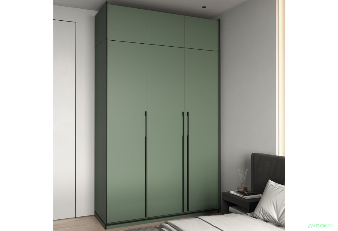 Антресоль Moreli Ramo / Рамо R-0023 3-дверная 148,4 см, зеленый дымчатый - Изображение 2 Изображение 2 - Антресоль Moreli Ramo / Рамо R-0023 3-дверная 148,4 см, зеленый дымчатый