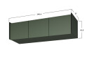 Изображение 3 - Антресоль Moreli Ramo / Рамо R-0023 3-дверная 148,4 см, зеленый дымчатый