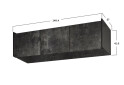 Зображення 3 - Антресоль Moreli Ramo / Рамо R-0023 3-дверна 148,4 см, бетон темний
