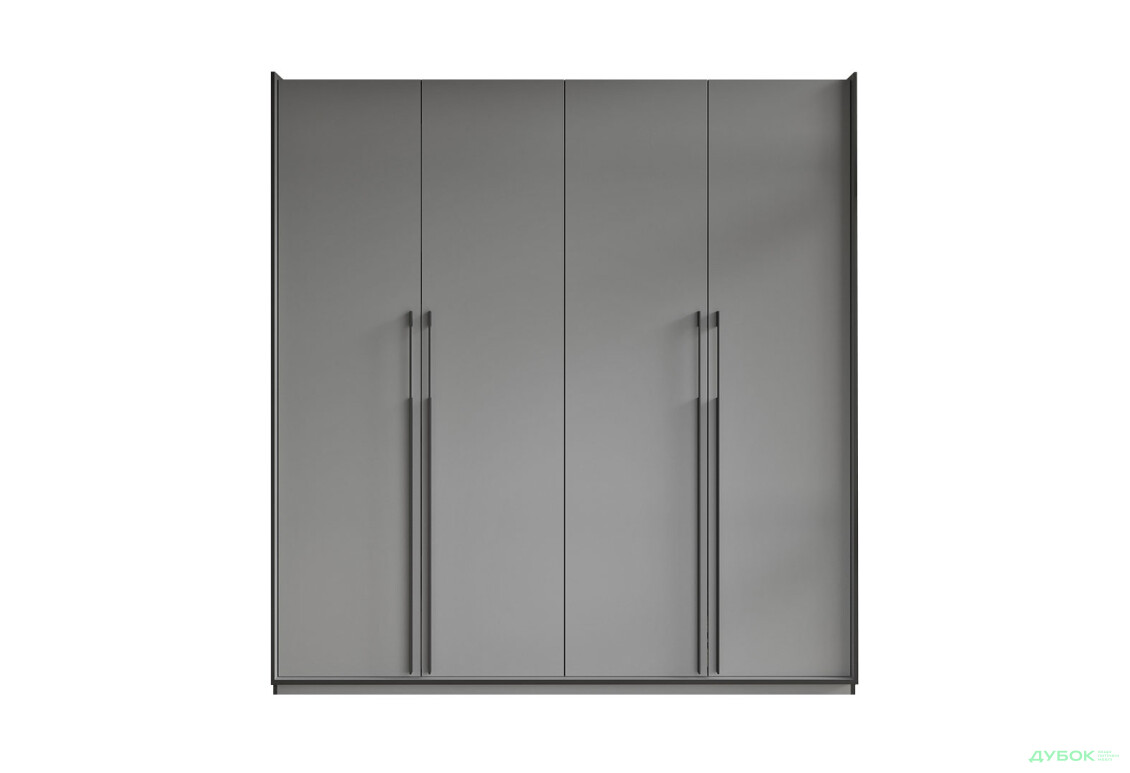 Шкаф Moreli Ramo / Рамо R-0019 4-дверный со штангой слева и полками 196,8 см, антрацит - Изображение 1 Изображение 1 - Шкаф Moreli Ramo / Рамо R-0019 4-дверный со штангой слева и полками 196,8 см, антрацит