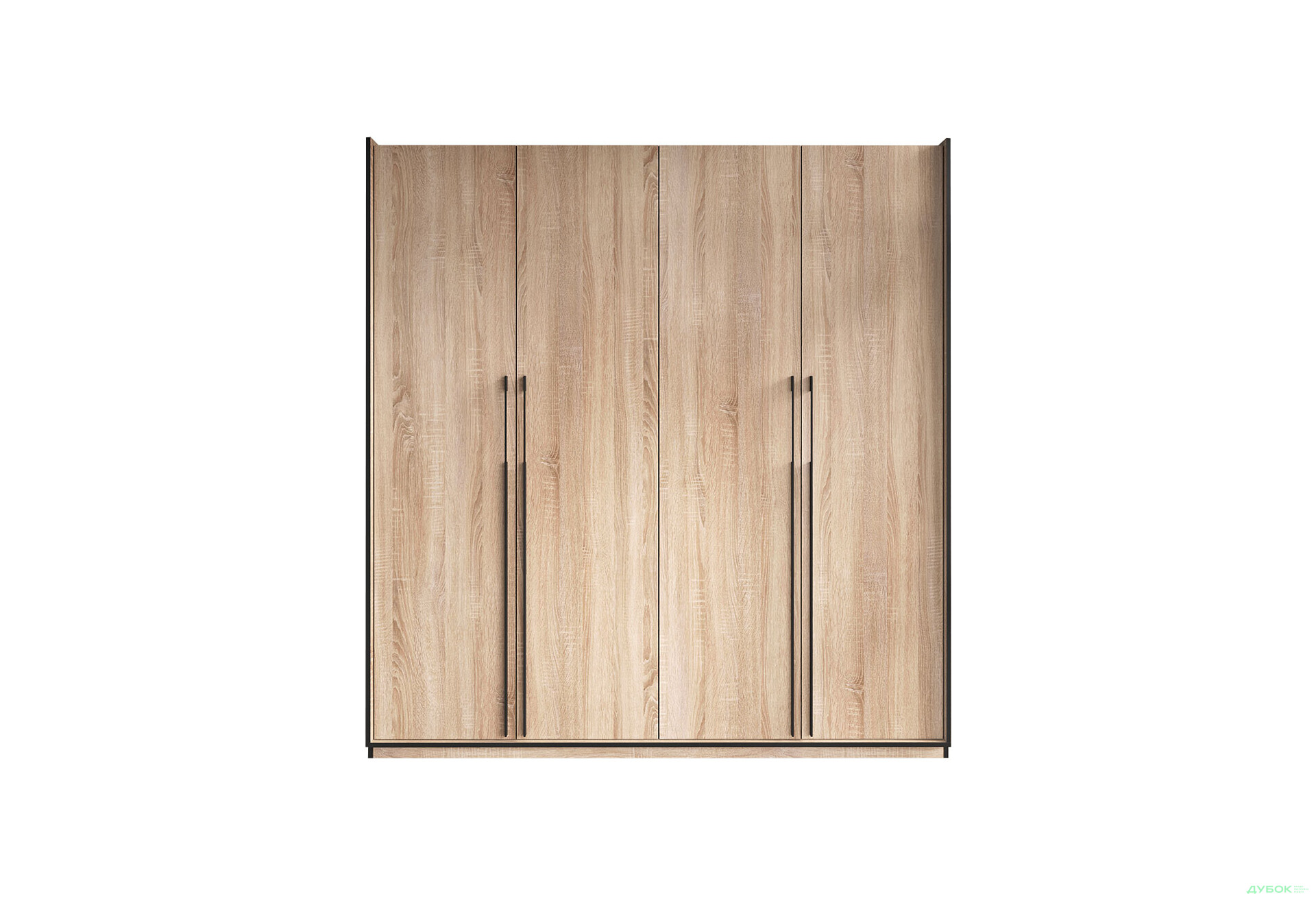 Шафа Moreli Ramo / Рамо R-0019 4-дверна зі штангою зліва і полицями 196,8 см, дуб сонома - Зображення 1 Зображення 1 - Шафа Moreli Ramo / Рамо R-0019 4-дверна зі штангою зліва і полицями 196,8 см, дуб сонома