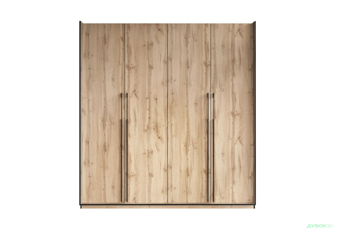 Шафа Moreli Ramo / Рамо R-0019 4-дверна зі штангою зліва і полицями 196,8 см, дуб аппалачі - Зображення 1 Зображення 1 - Шафа Moreli Ramo / Рамо R-0019 4-дверна зі штангою зліва і полицями 196,8 см, дуб аппалачі