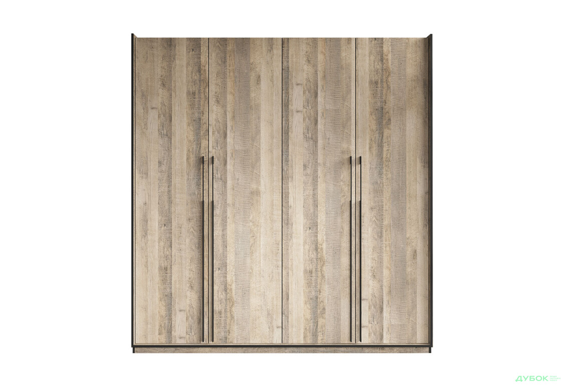 Шкаф Moreli Ramo / Рамо R-0019 4-дверный со штангой слева и полками 196,8 см, дуб гранж песочный - Изображение 1 Изображение 1 - Шкаф Moreli Ramo / Рамо R-0019 4-дверный со штангой слева и полками 196,8 см, дуб гранж песочный