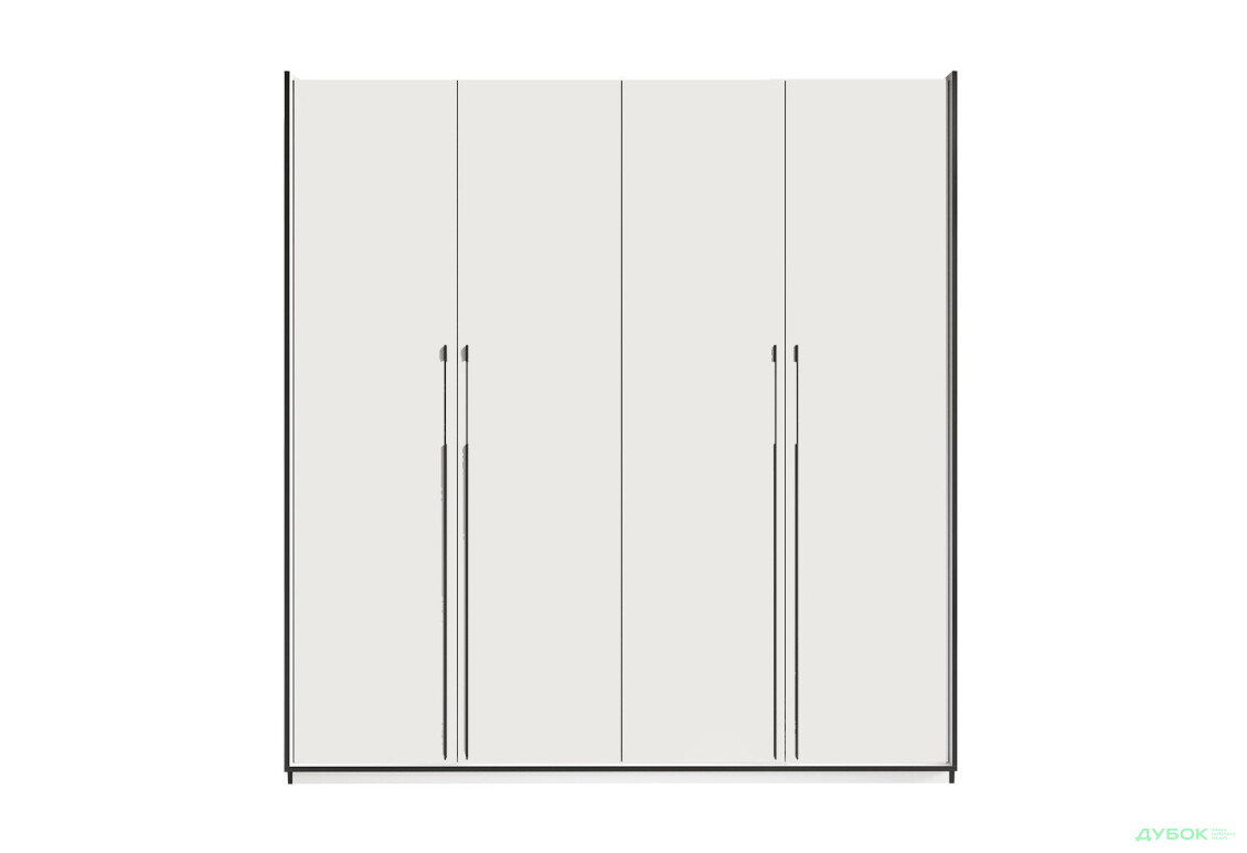 Шафа Moreli Ramo / Рамо R-0020 4-дверна зі штангою справа і полицями 196,8 см, біла - Зображення 1 Зображення 1 - Шафа Moreli Ramo / Рамо R-0020 4-дверна зі штангою справа і полицями 196,8 см, біла