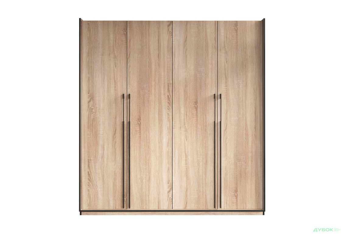 Шафа Moreli Ramo / Рамо R-0020 4-дверна зі штангою справа і полицями 196,8 см, дуб сонома - Зображення 1 Зображення 1 - Шафа Moreli Ramo / Рамо R-0020 4-дверна зі штангою справа і полицями 196,8 см, дуб сонома