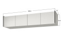 Изображение 3 - Антресоль Moreli Ramo / Рамо R-0024 4-дверная 196,8 см, белый