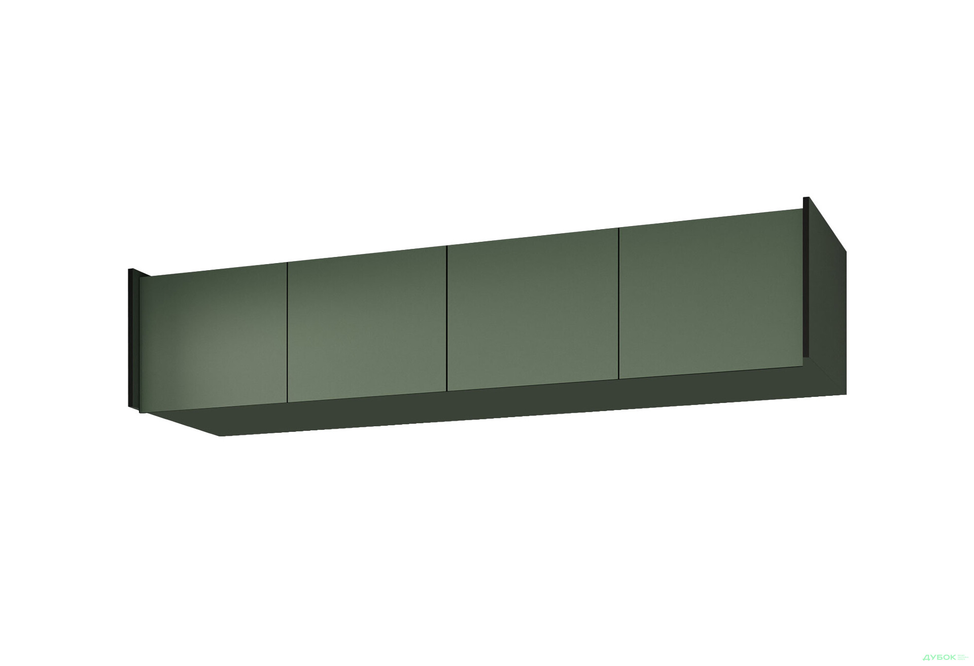 Антресоль Moreli Ramo / Рамо R-0024 4-дверна 196,8 см, зелений димчастий - Зображення 1 Зображення 1 - Антресоль Moreli Ramo / Рамо R-0024 4-дверна 196,8 см, зелений димчастий