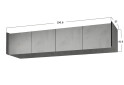 Изображение 3 - Антресоль Moreli Ramo / Рамо R-0024 4-дверная 196,8 см, бетон тефра