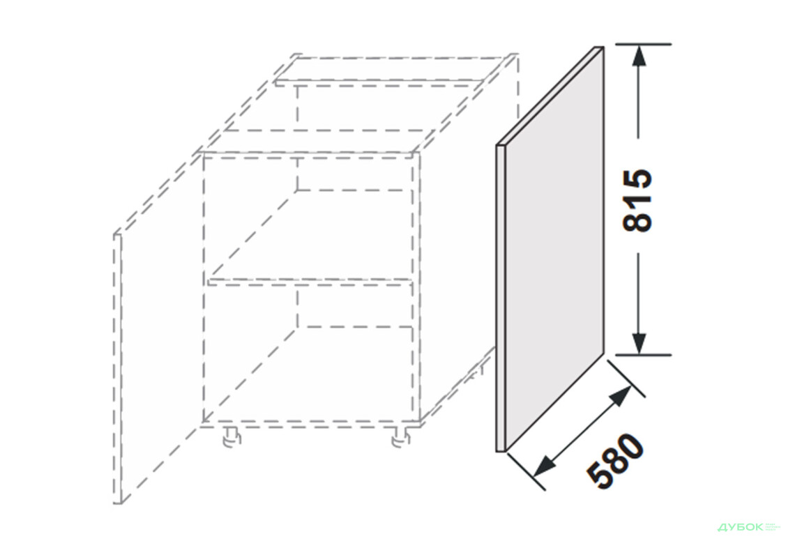 Бічна панель нижня 820мм Вінтаж / Vintage MiroMark - Зображення 2 Зображення 2 - Бічна панель нижня 820мм Вінтаж / Vintage MiroMark