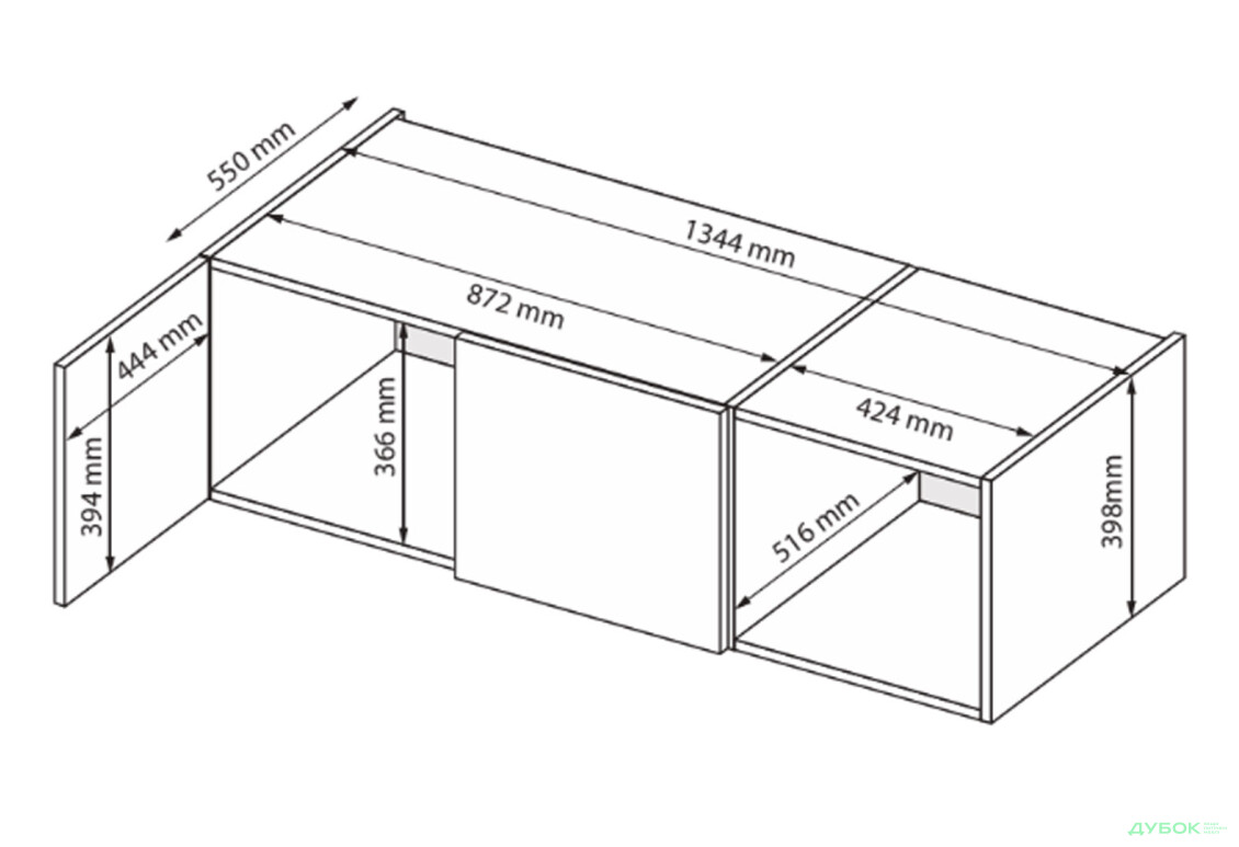 Антресоль MiroMark Фемили/Family 3 дв, белый глянец - Изображение 2 Изображение 2 - Антресоль MiroMark Фемили/Family 3 дв, белый глянец
