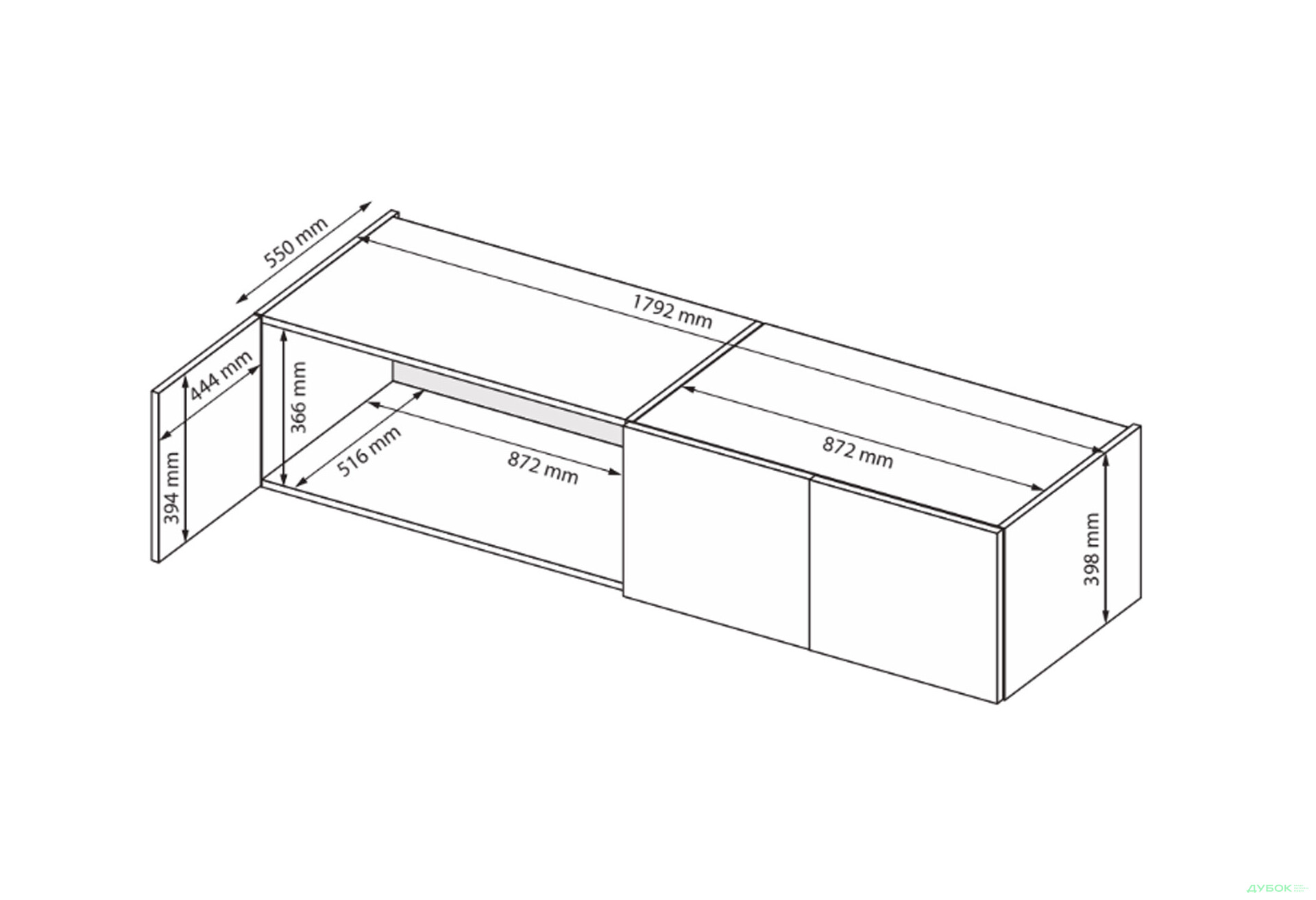 Антресоль MiroMark Фемили/Family 4 дв, белый глянец - Изображение 2 Изображение 2 - Антресоль MiroMark Фемили/Family 4 дв, белый глянец