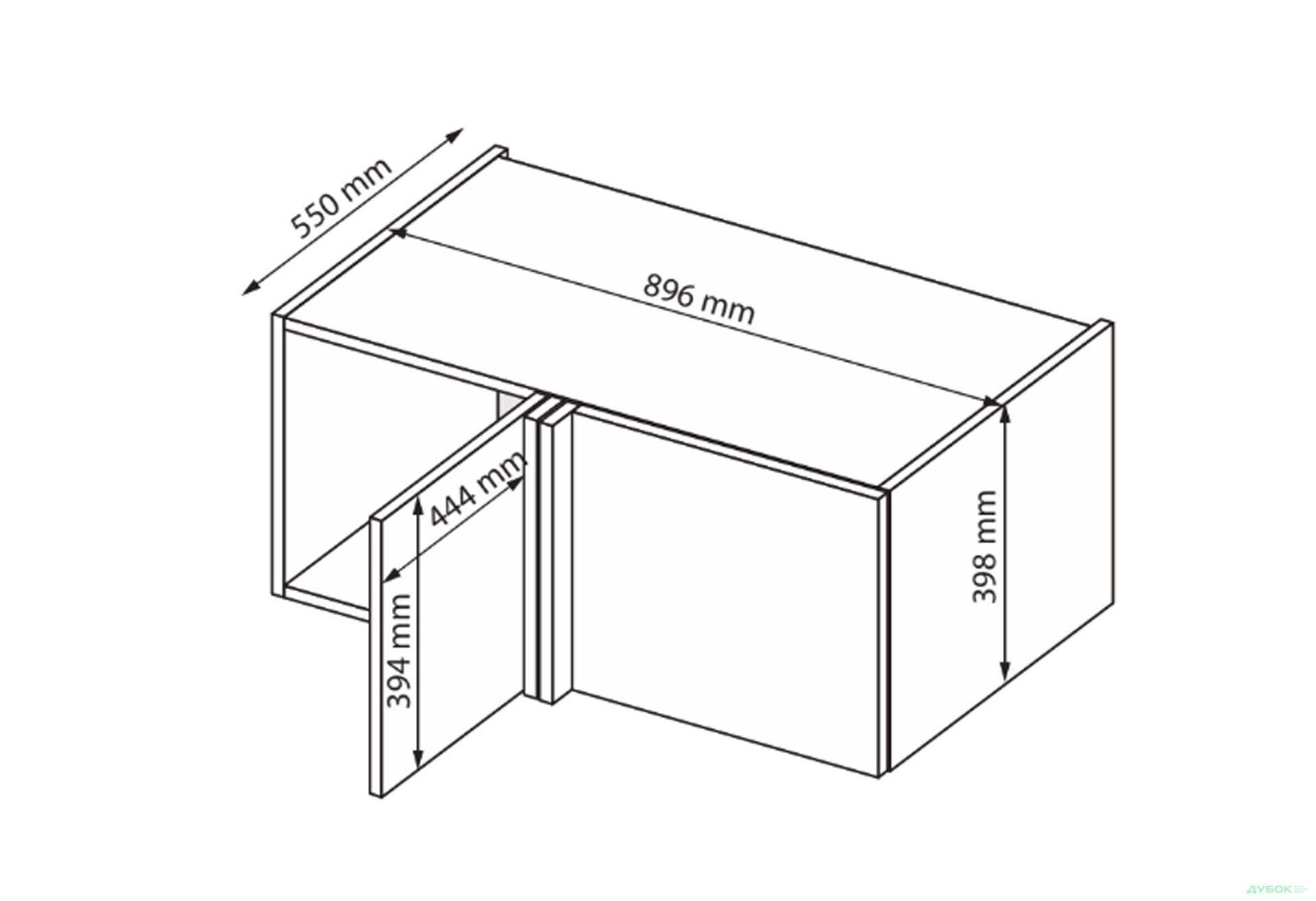 Антресоль MiroMark Фемили/Family угол 90 град., белый глянец - Изображение 2 Изображение 2 - Антресоль MiroMark Фемили/Family угол 90 град., белый глянец