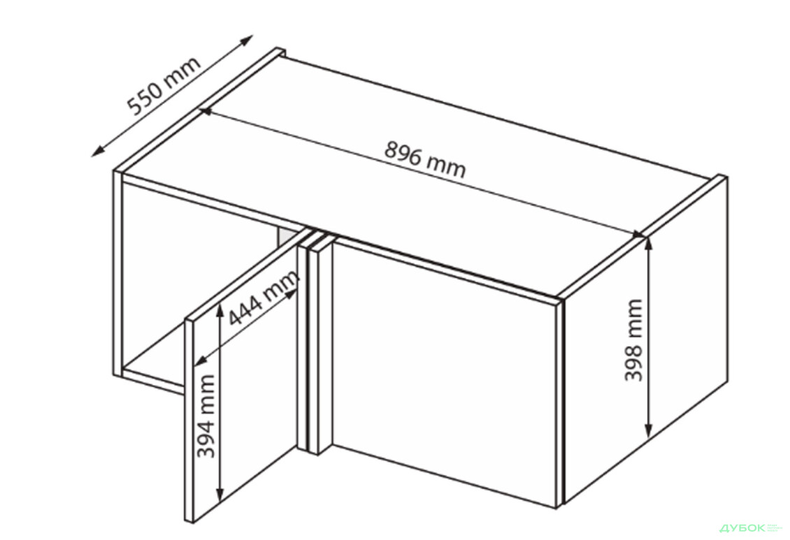 Антресоль MiroMark Фемили/Family угол 90 град., белый глянец - Изображение 2 Изображение 2 - Антресоль MiroMark Фемили/Family угол 90 град., белый глянец