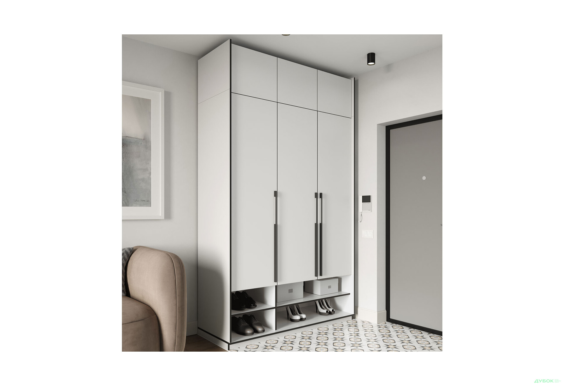 Шкаф Moreli Ramo / Рамо R-0005 3-дверный с полками и антресолью 148,4 см, белый - Изображение 2 Изображение 2 - Шкаф Moreli Ramo / Рамо R-0005 3-дверный с полками и антресолью 148,4 см, белый